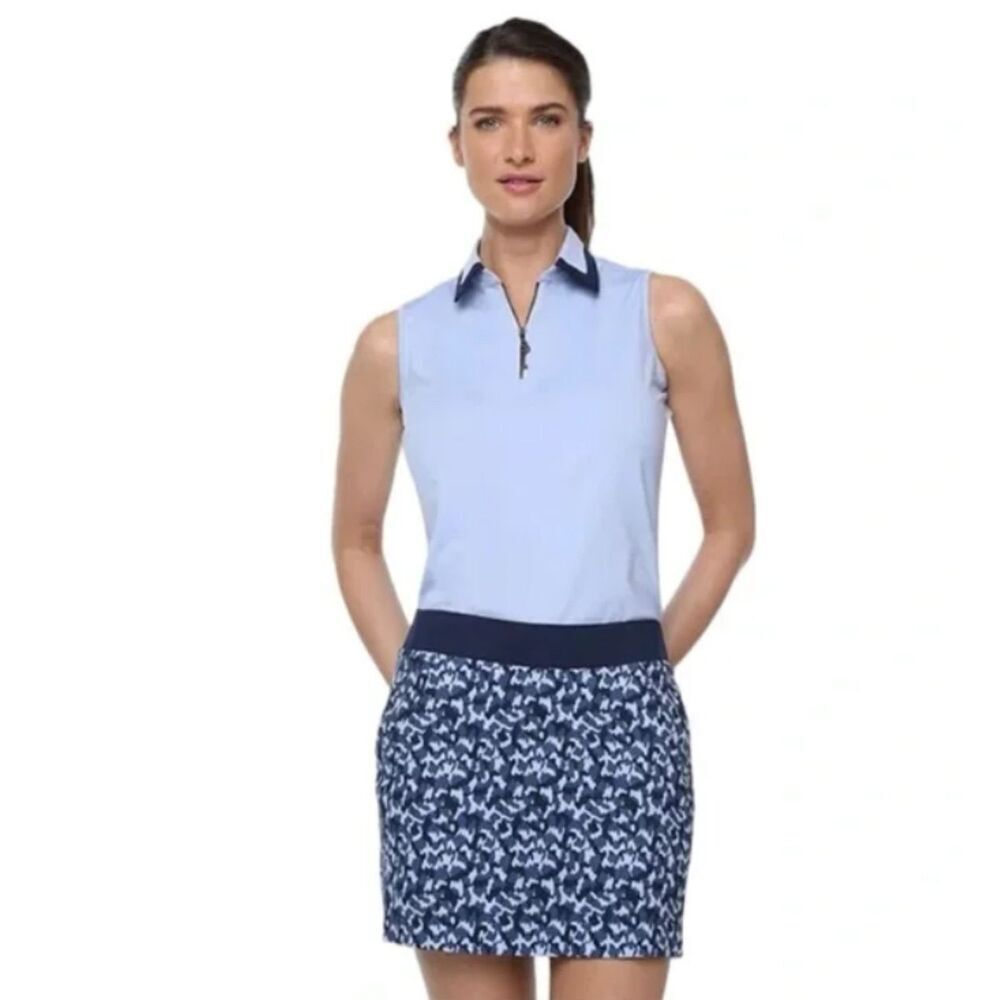 Belyn Key City Golf Skort in Marble Blue Size XS